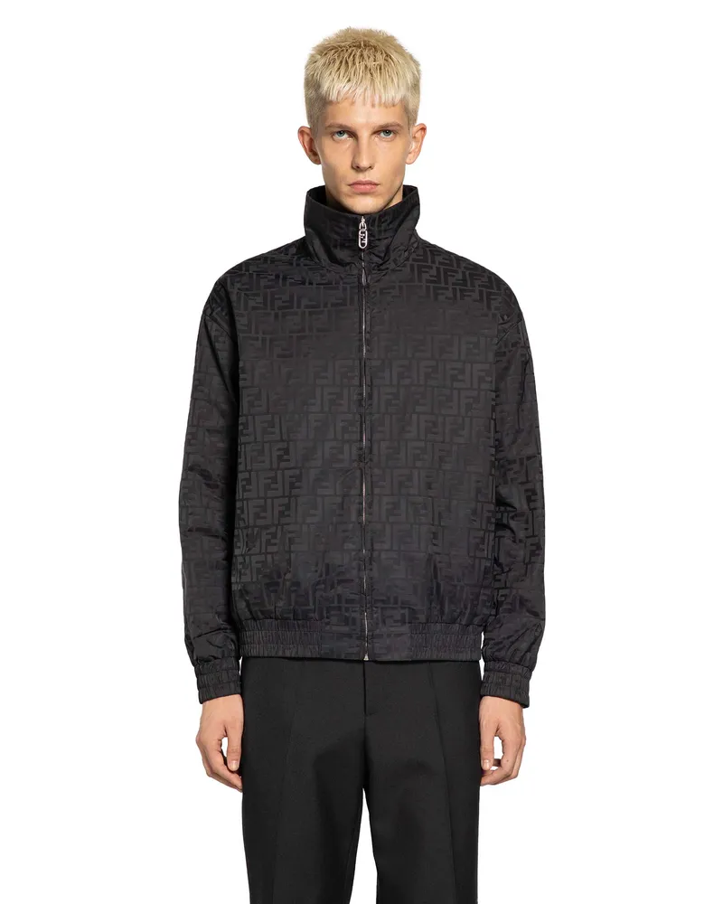 Fendi MAN BLACK JACKETS Black