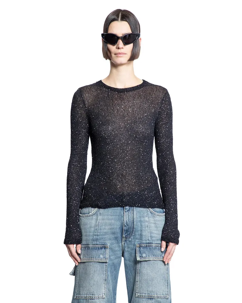 Balenciaga Fitted Crewneck Black