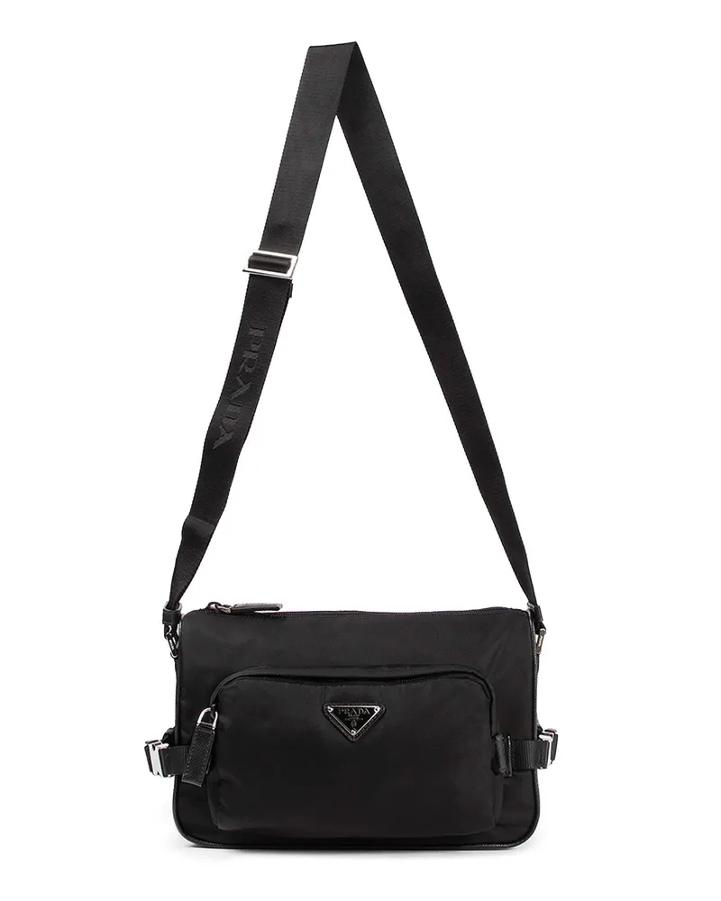 Prada Medium Re-Nylon Shoulder Bag Black