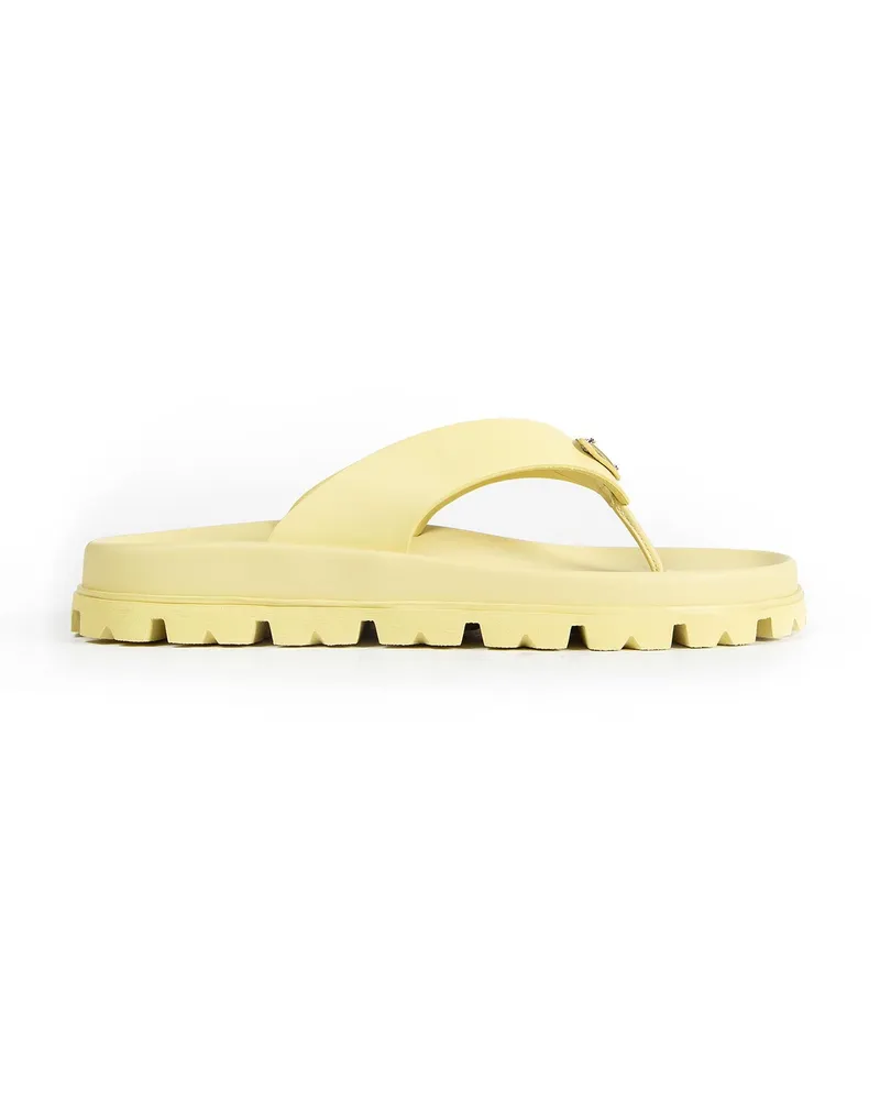 Prada Thong Sandals Yellow