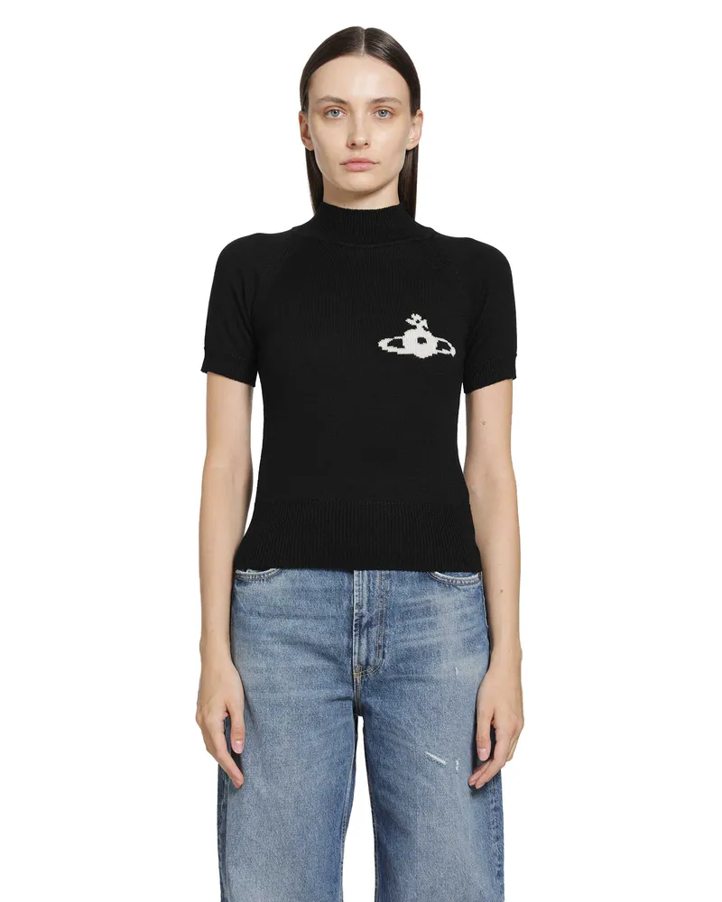 Vivienne Westwood Bea Turtleneck Top Black