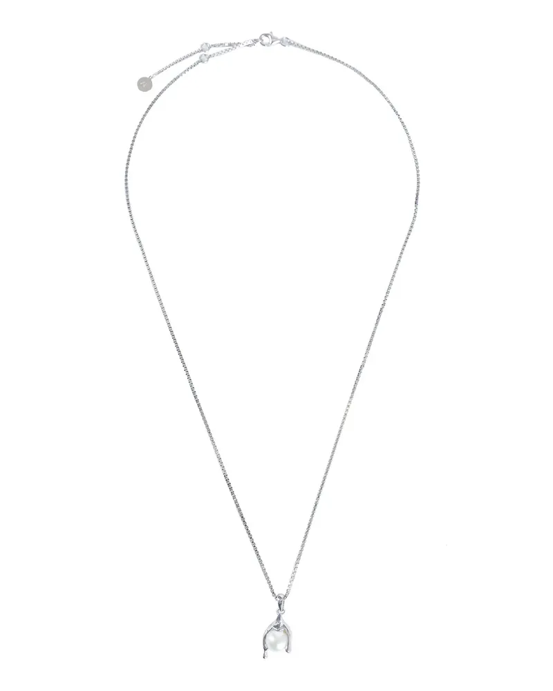 Alan Crocetti Nano Pearl Melt Necklace Silver