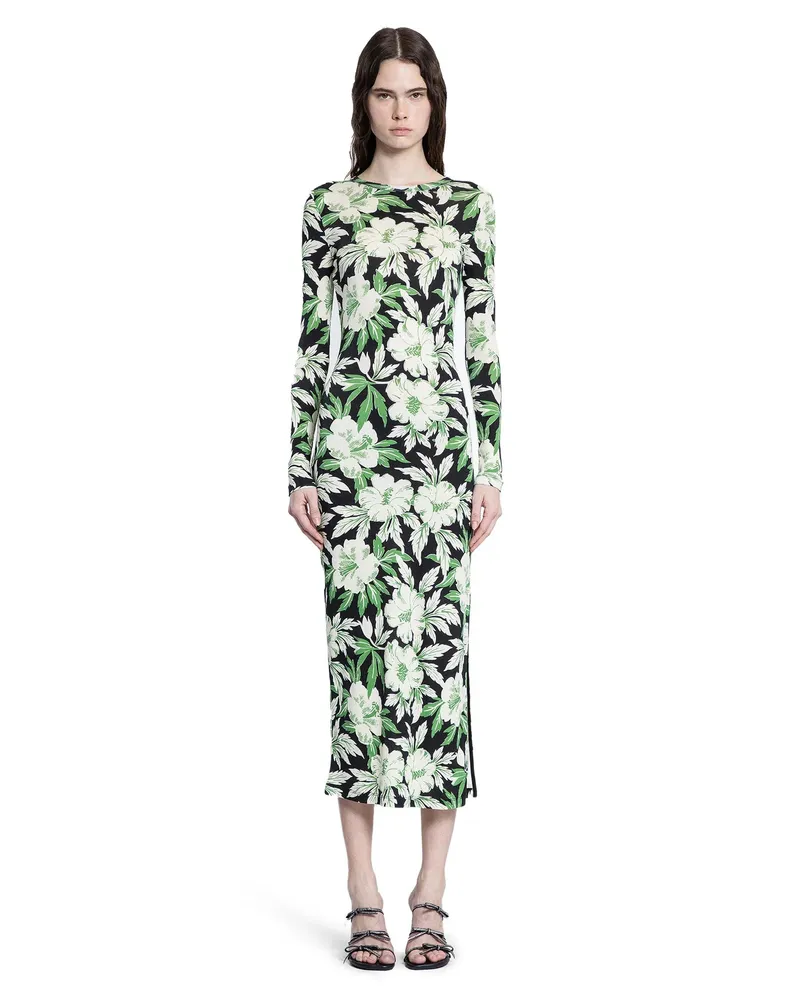 Loewe Dress in Silk and Cotton Multicolor