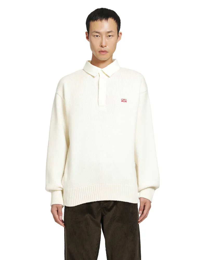 Loewe Polo Sweater White
