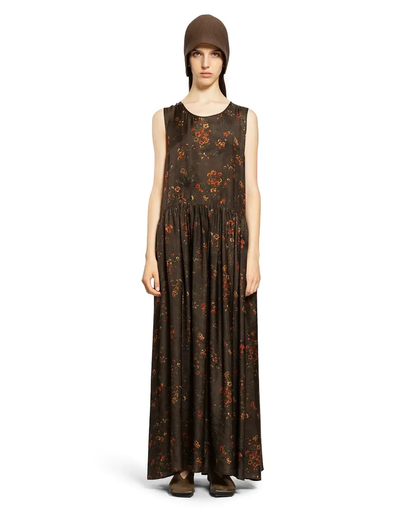 Uma Wang WOMAN BROWN DRESSES Brown