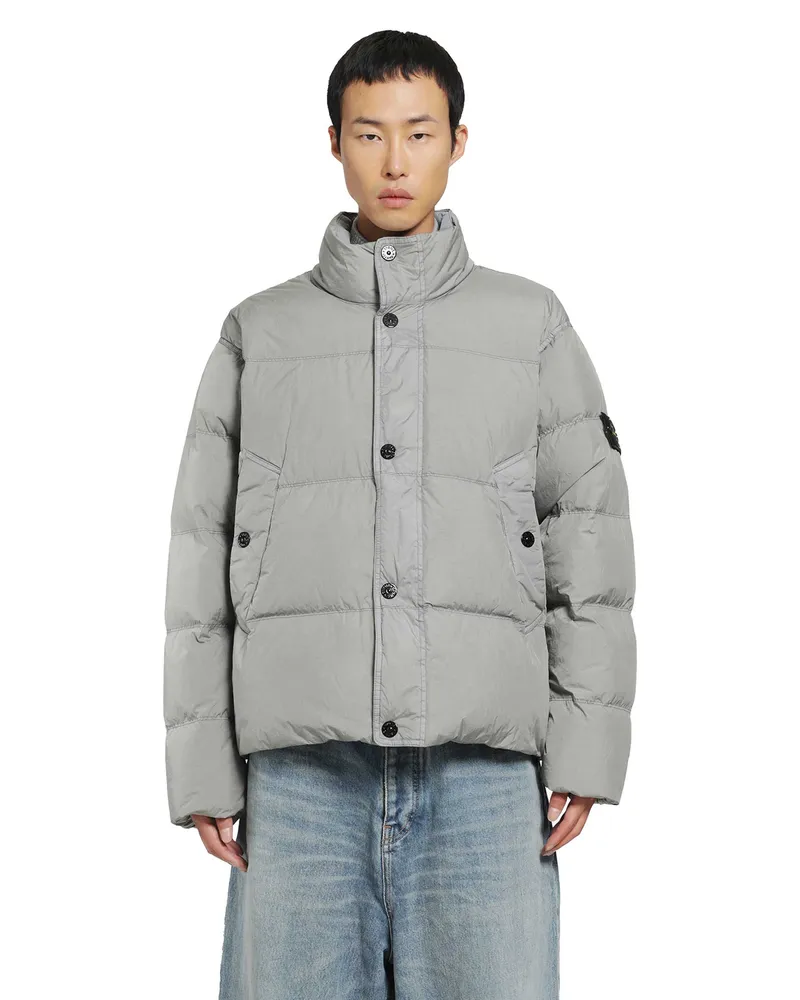 Stone Island 4100109 Crinkle Reps Down jacket Grey