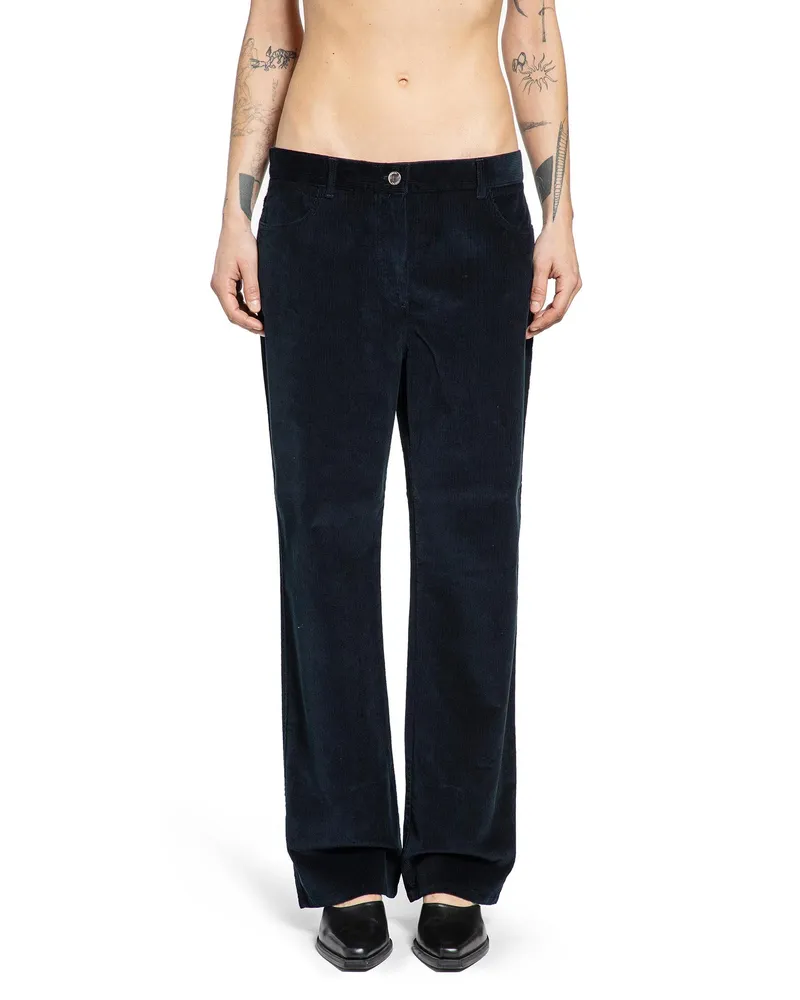 Totême Straight Cord Trousers Blue