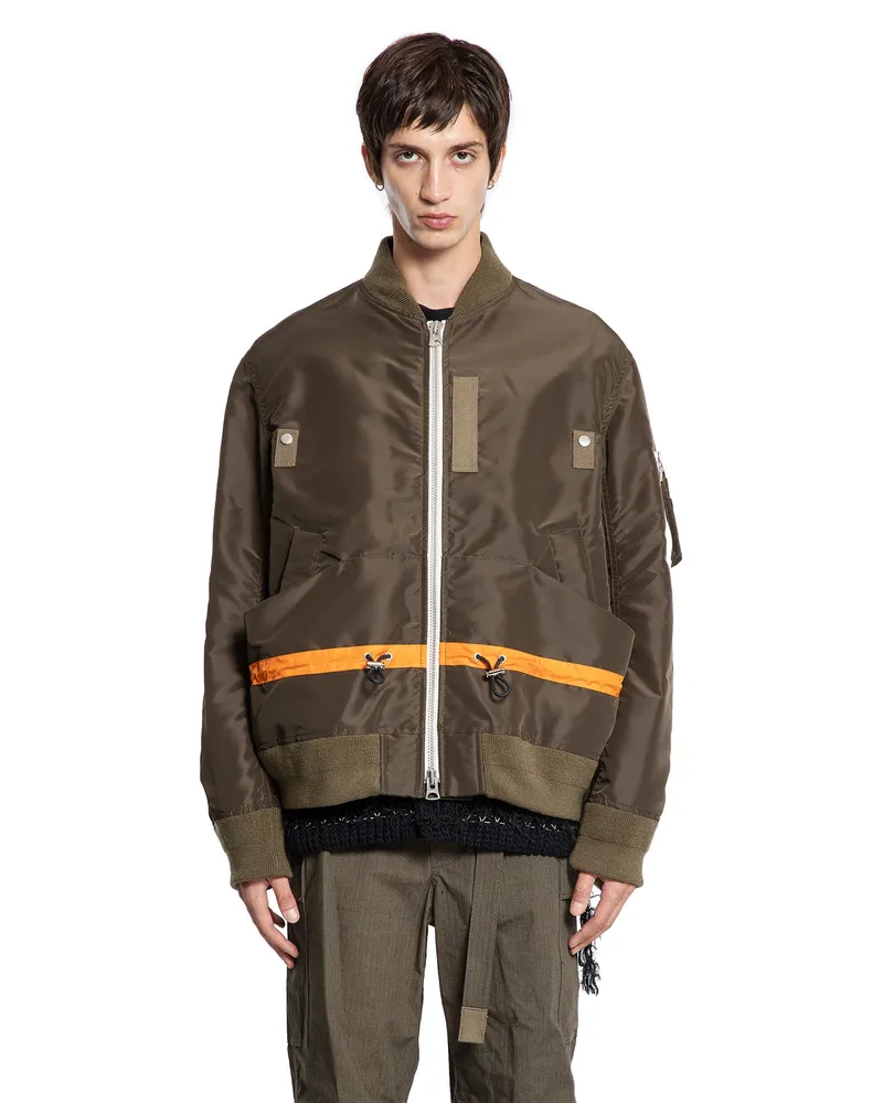 Sacai Nylon Twill Blouson Green