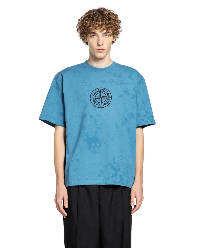 Stone Island MAN BLUE T-SHIRTS & TANK TOPS Blue