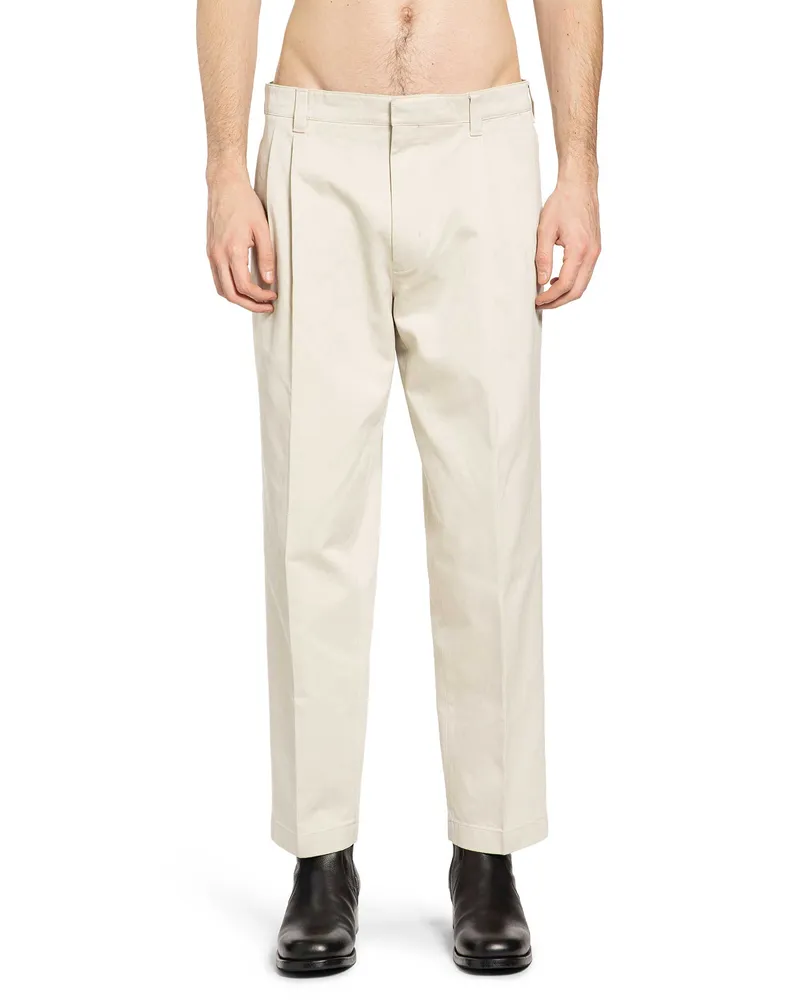 Prada Washed Cotton Chinos Beige