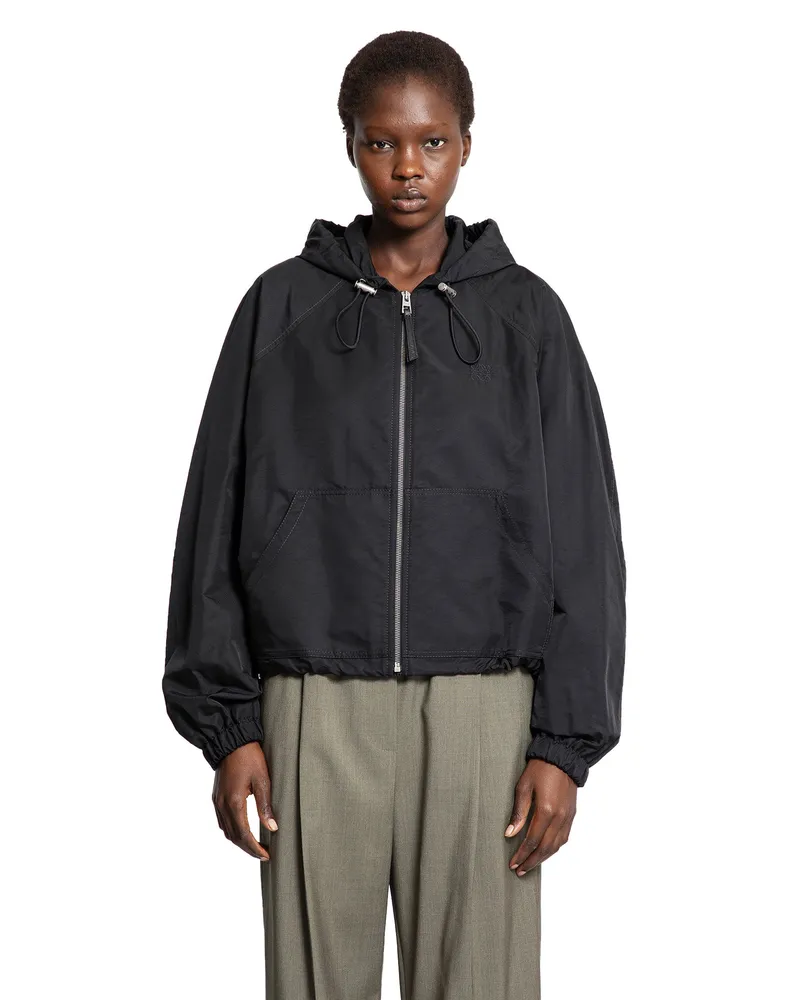 Loewe Balloon Jacket in Cupro Blend Black