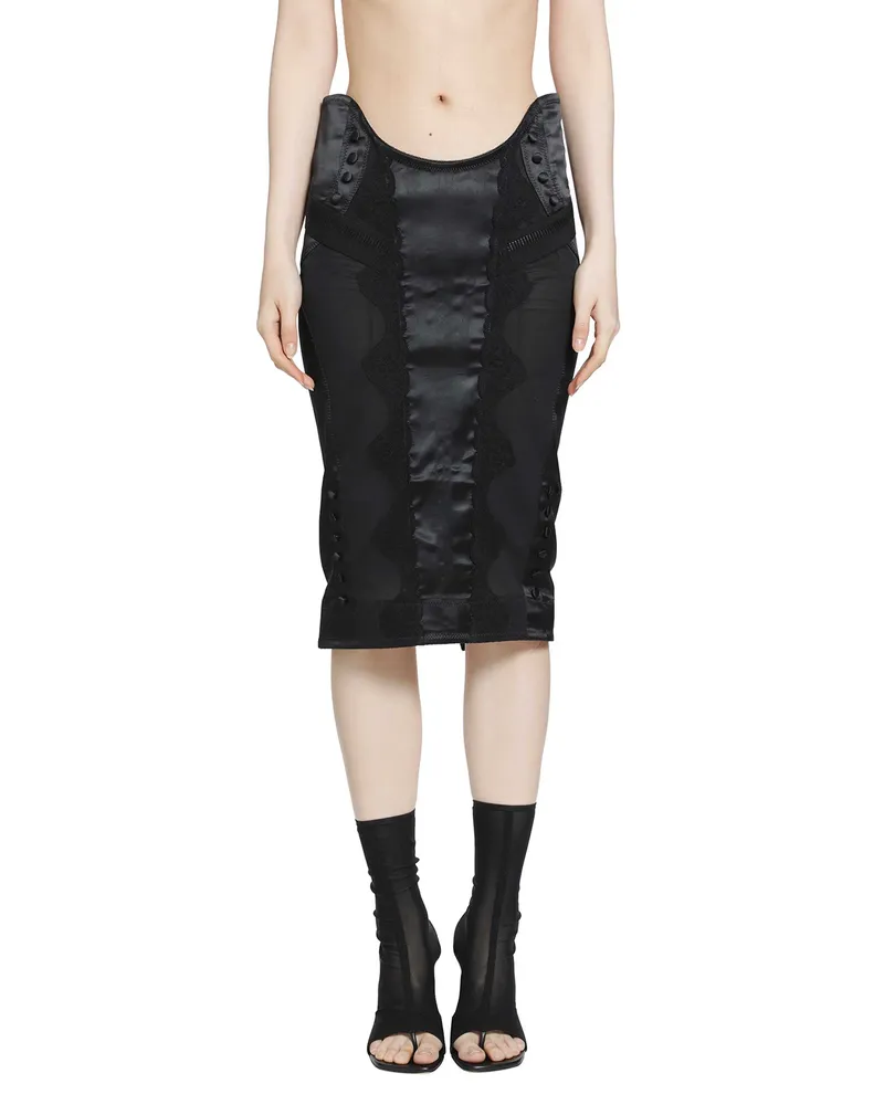 Dilara Findikoglu Behinf The Window Skirt Black