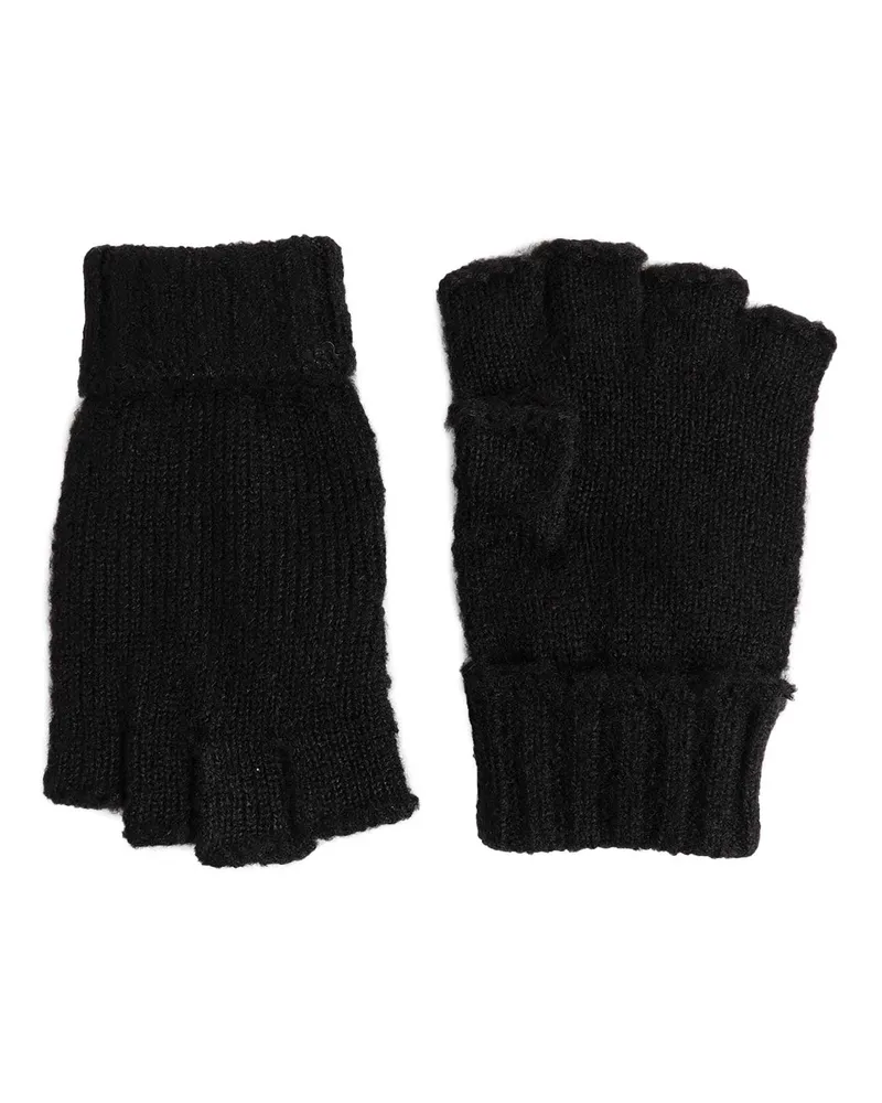 Comme des Garçons Fingerless Knit Gloves Black