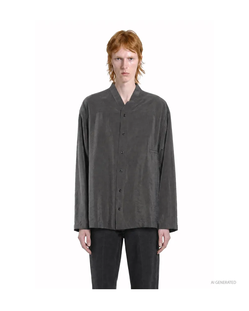 Christophe Lemaire V-Neck Shirt Brown