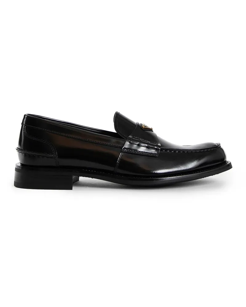 Prada Brushed leather loafers Black