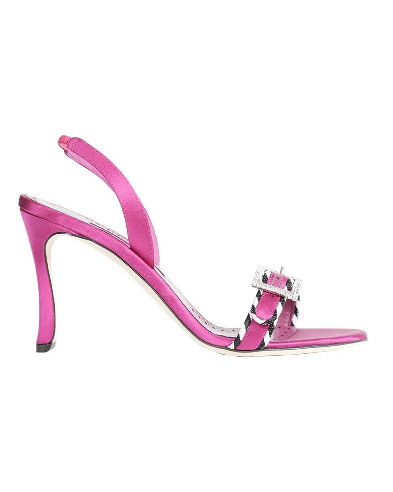Manolo Blahnik Sumbasan Sandals 090 Purple