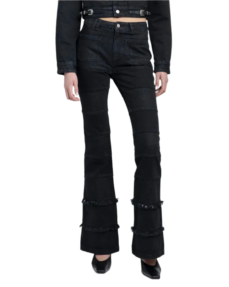 Andersson Bell Mahina Blocking Patchwork Jeans Black