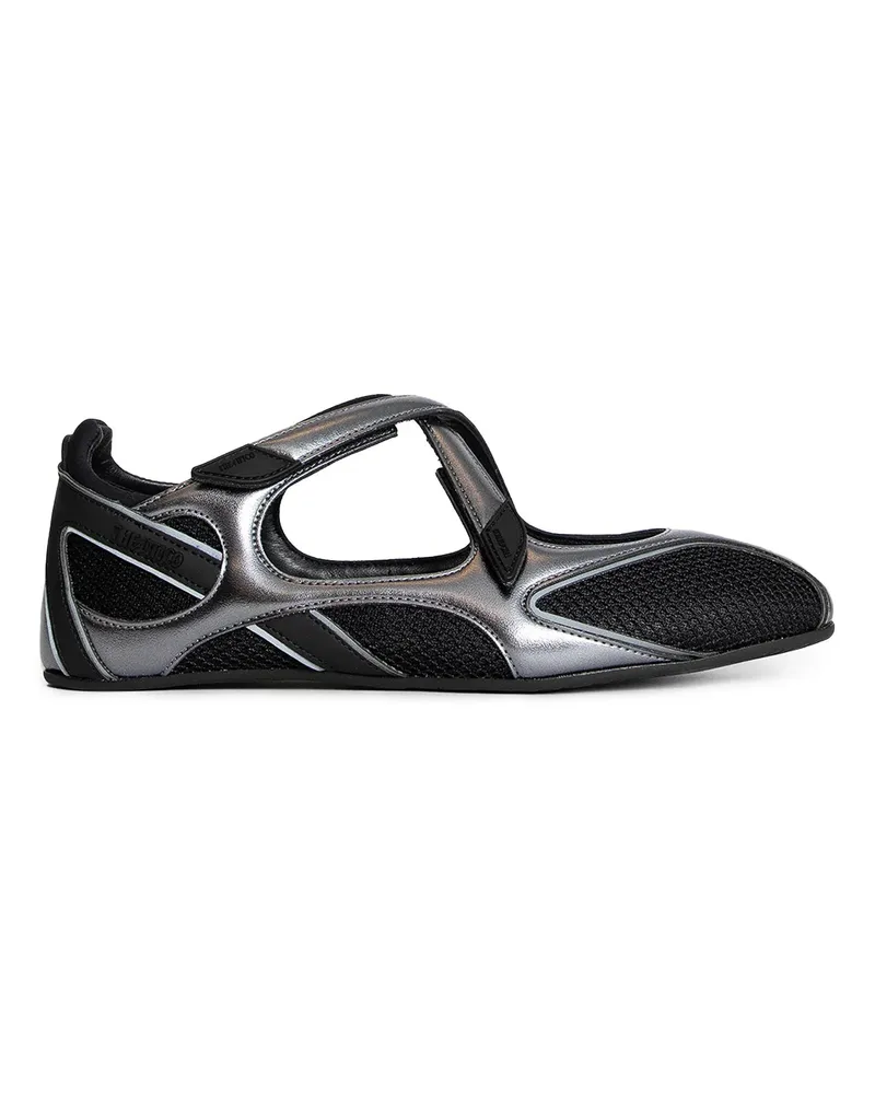 ATTICO Floor 001' Ballerina Flats Black