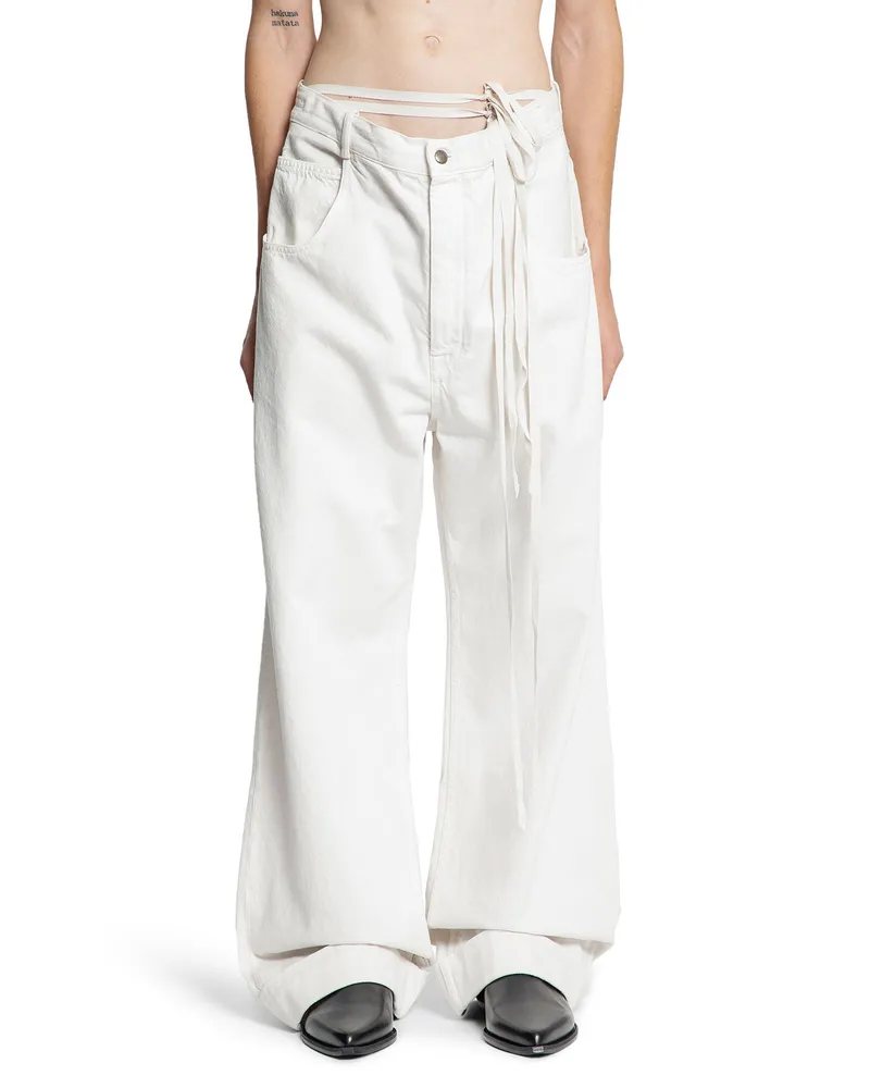 Ann Demeulemeester Michael 5 Pocket High Comfort Jeans White