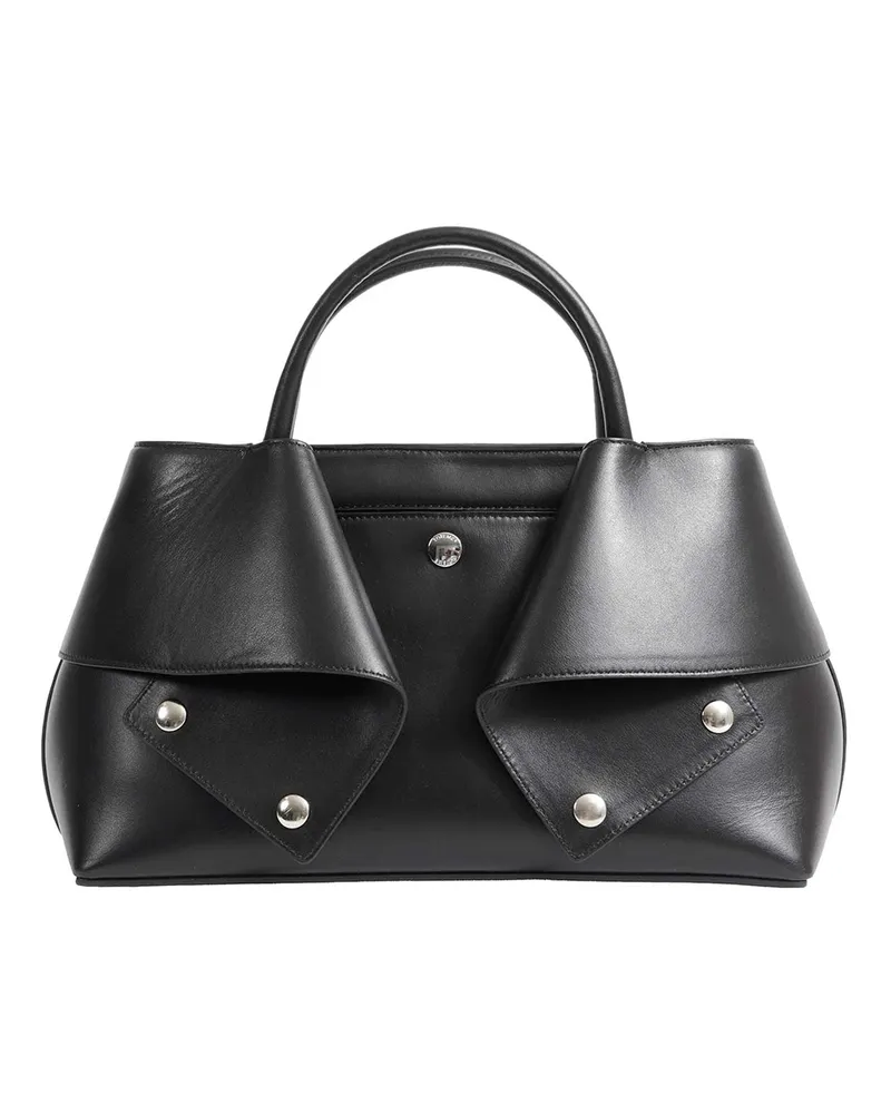 Totême Small Mercer Leather Tote Black