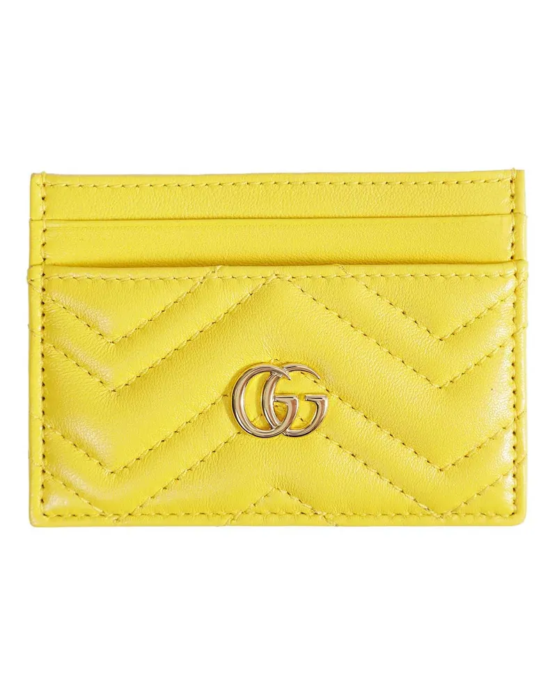 Gucci GG Marmont Card Case Yellow