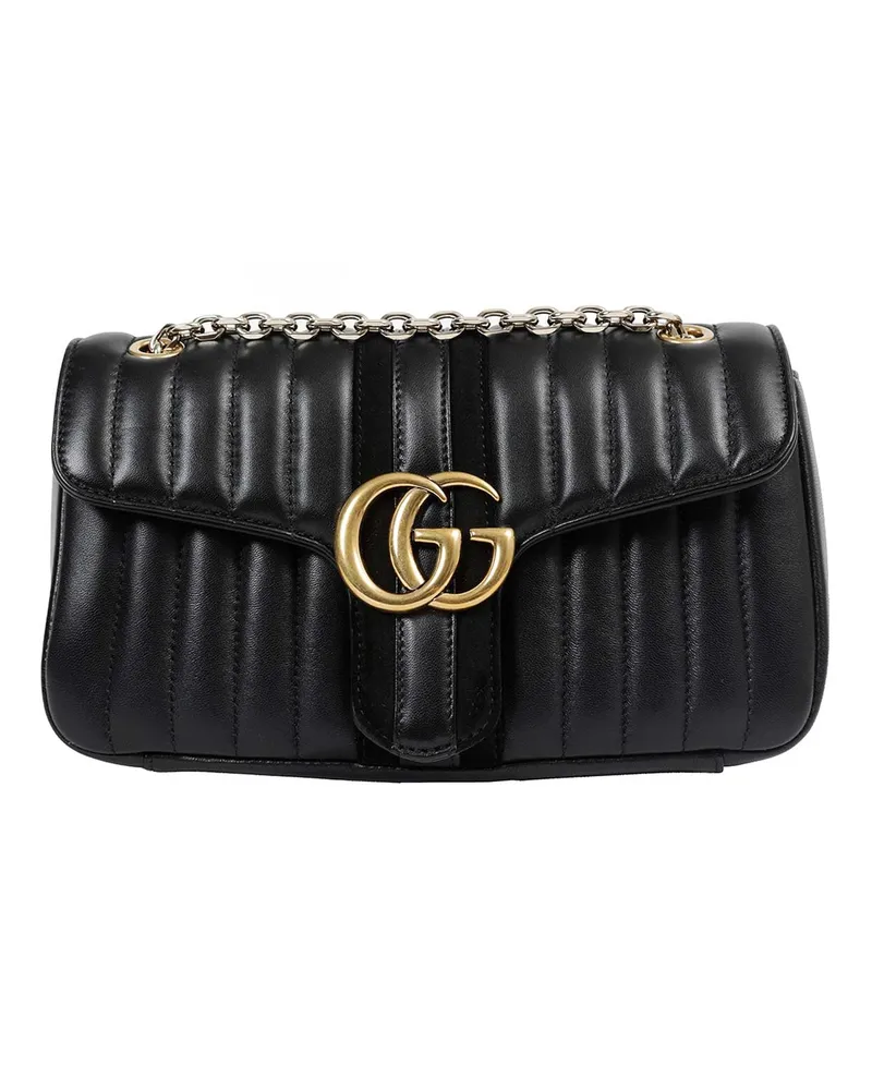 Gucci Jetset GG Marmont Medium Shoulder Bag Black
