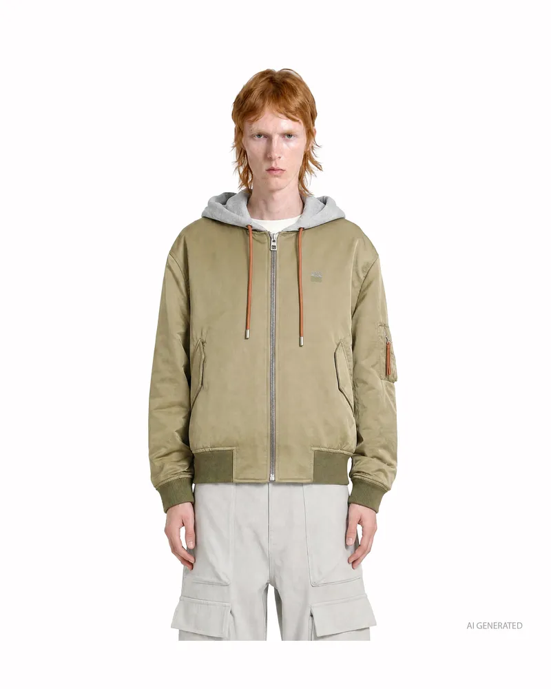 Loewe Bomber Jacket Green