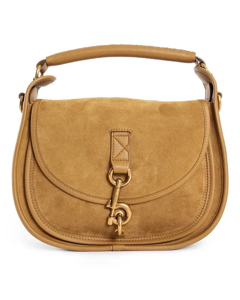 Burberry Borsa a tracolla in pelle scamosciata Brown