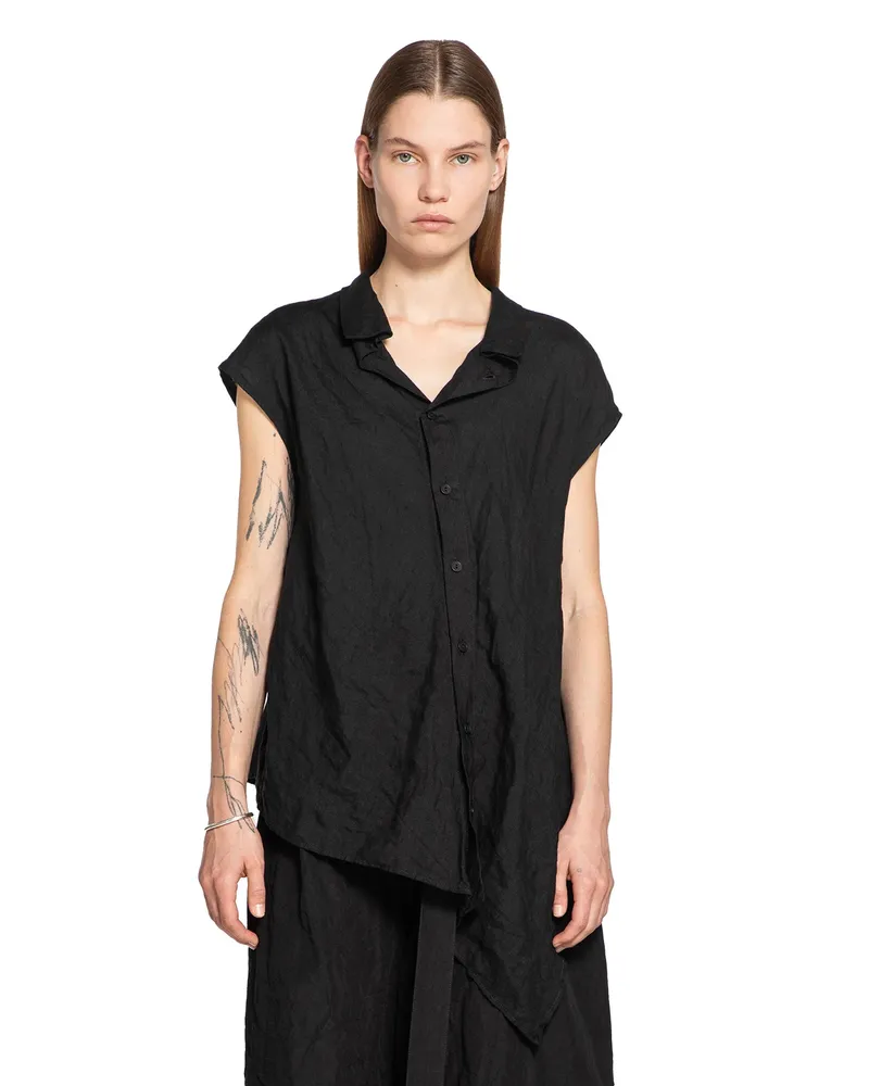 forme d'expression Reclined Sleeveless Shirt Black