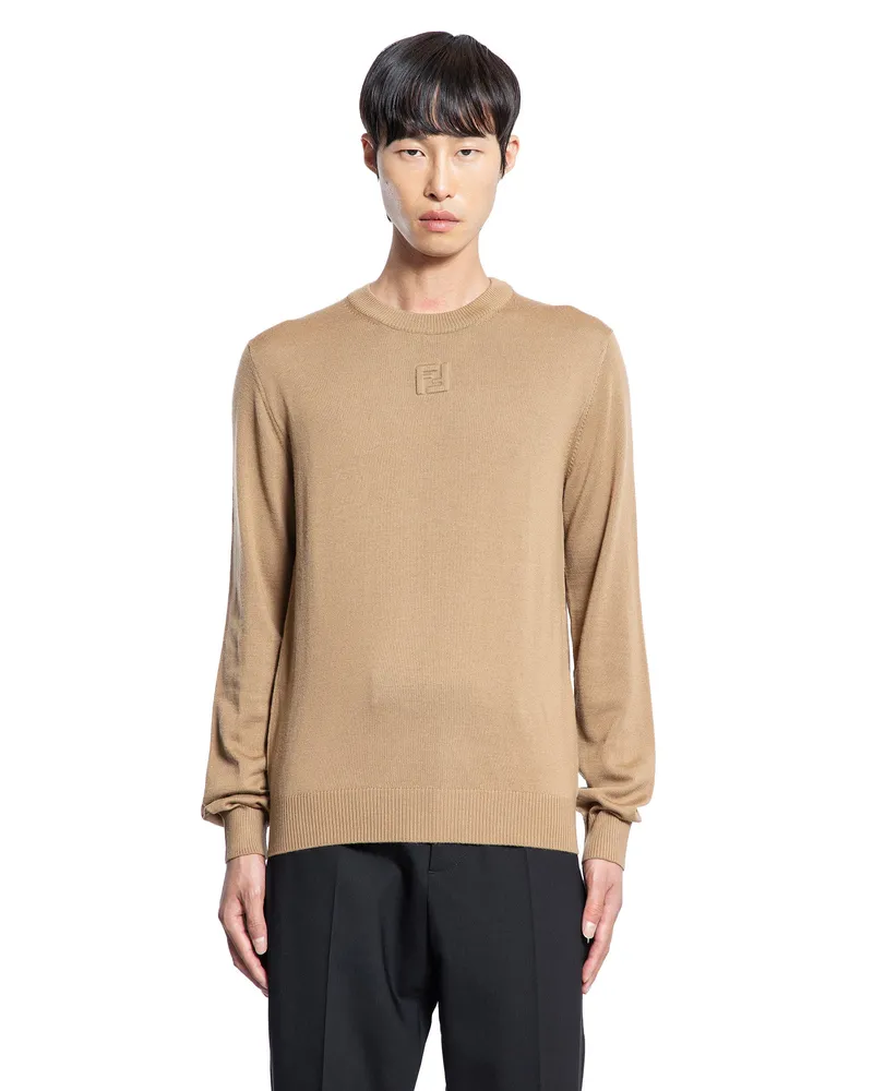 Fendi Sweater in Wool Beige