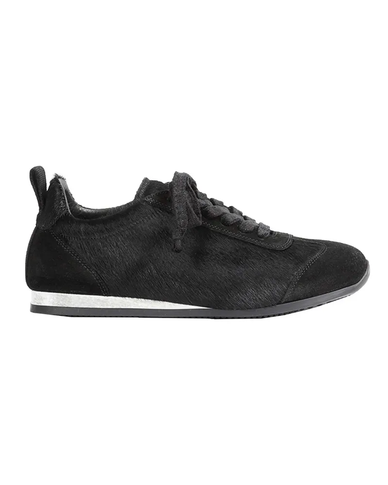 Uma Wang Calf Hair Sneakers Black