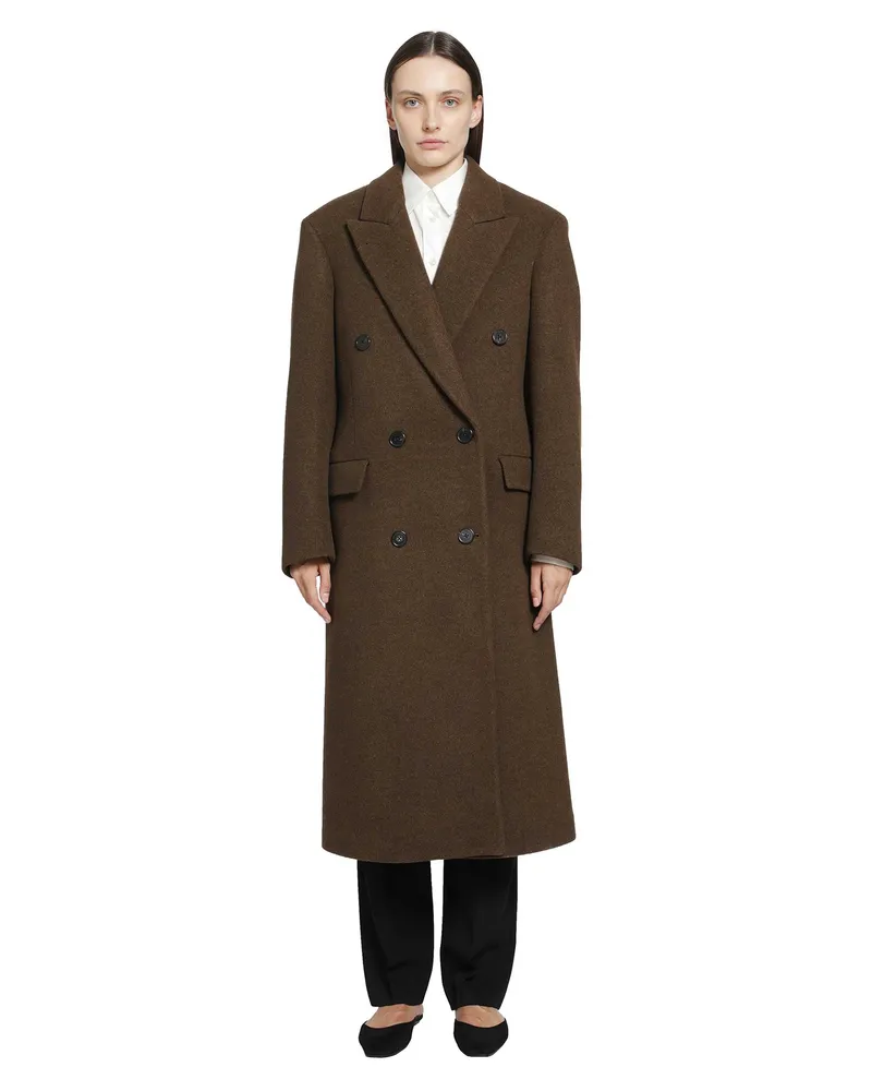 The Row Bamira Coat Brown