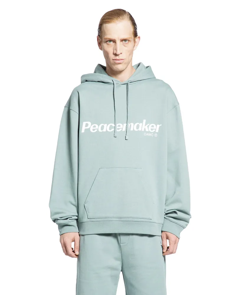 OAMC Peacemaker Flower Loose Fit Hoodie Green