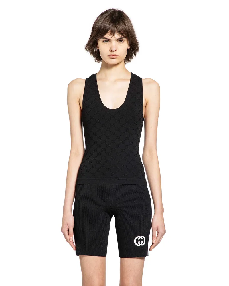 Gucci GG Jacquard Tank Top Black