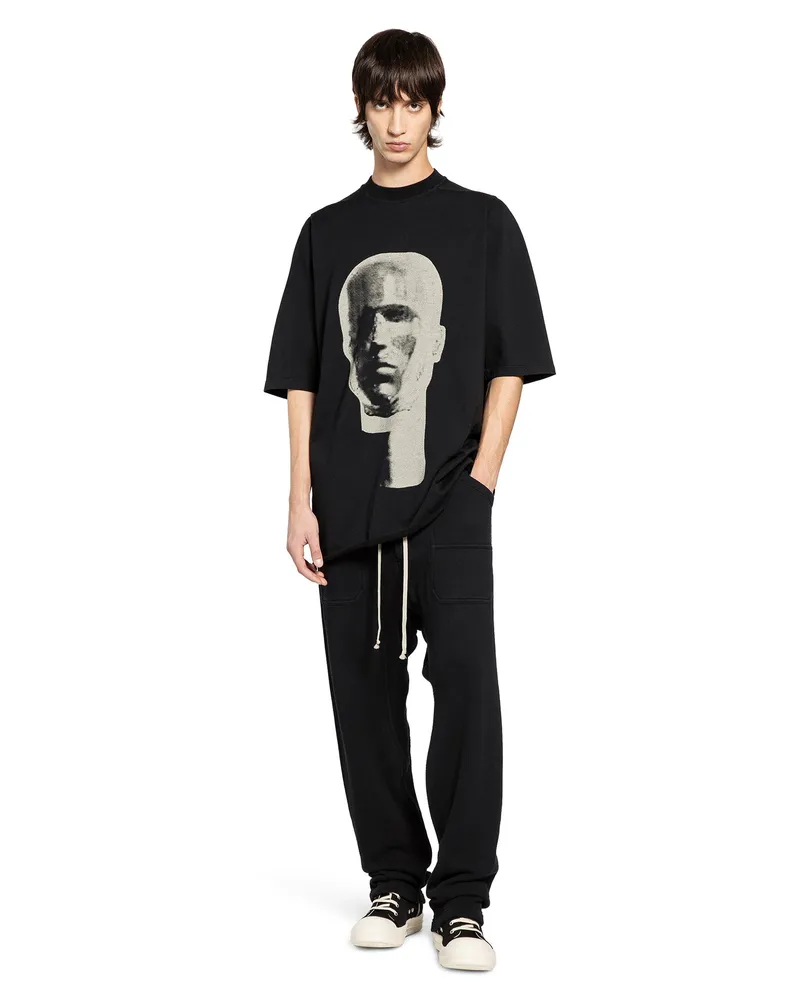 DRKSHDW by Rick Owens Jumbo Ss T T-Shirt in Cotton Black