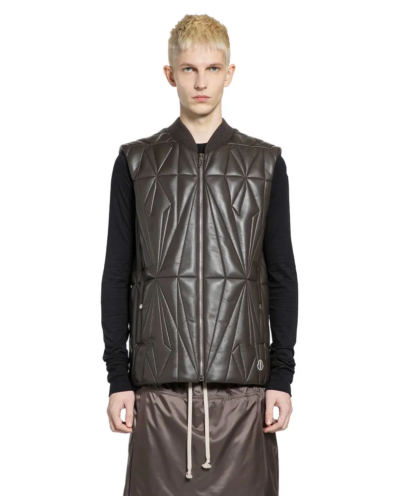 Rick Owens Moncler x  Geocamo Flight Vest Grey