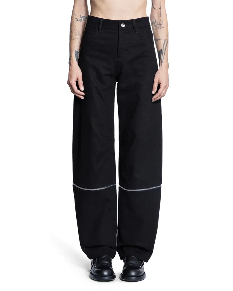 Moncler Willow Smith Collaboration Cotton Canvas Trousers Black