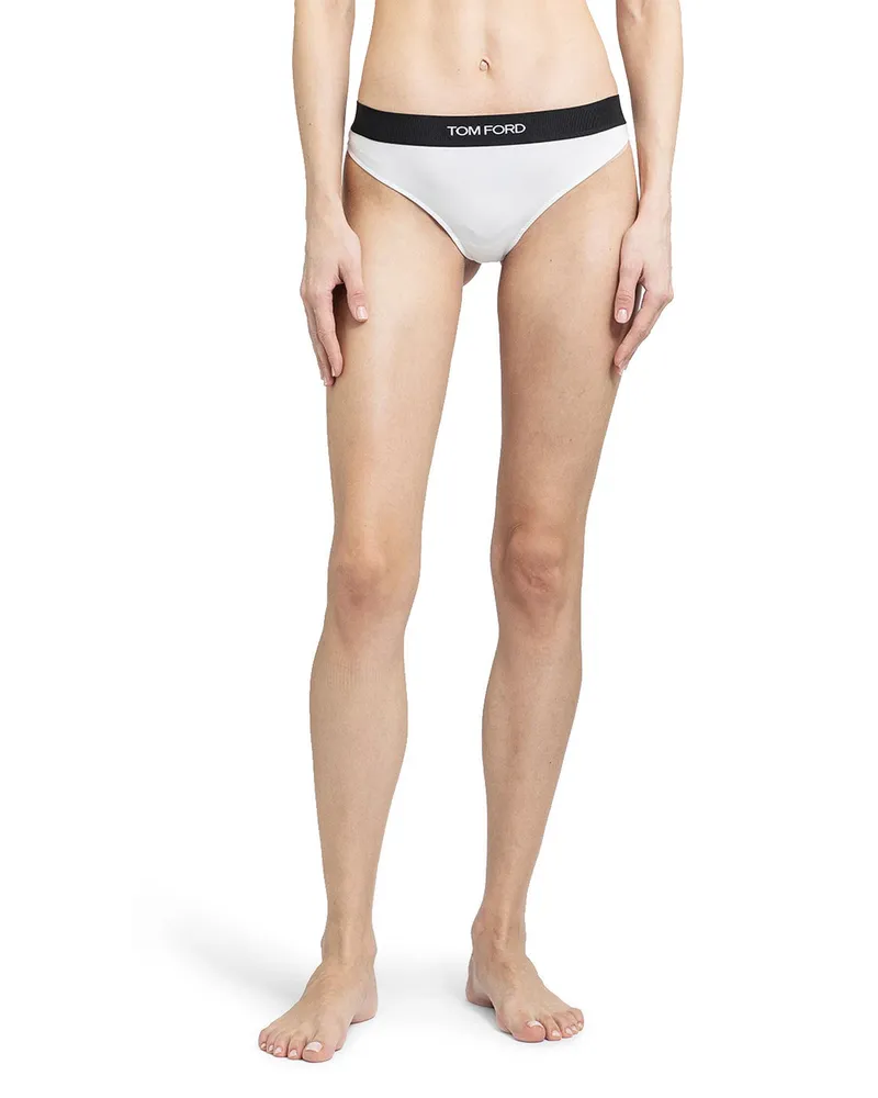 Tom Ford Modal Signature Thong Briefs White