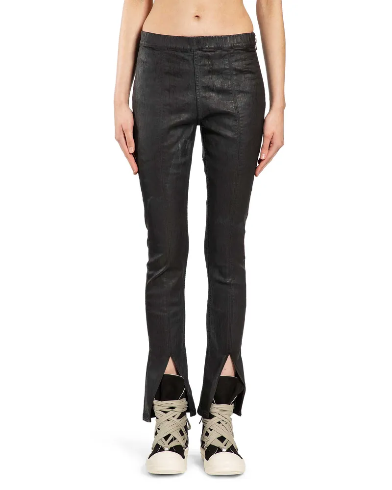 DRKSHDW by Rick Owens Temple Slit Front Leggings Black