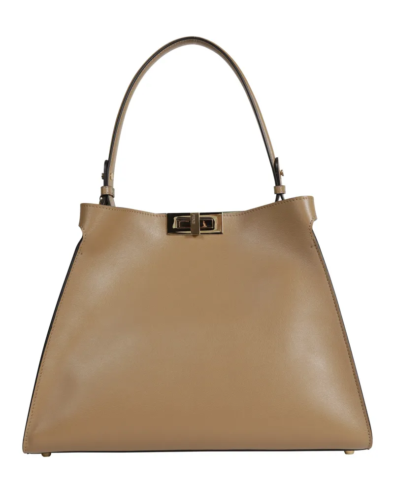 Fendi Way Medium Shoulder Bag Beige