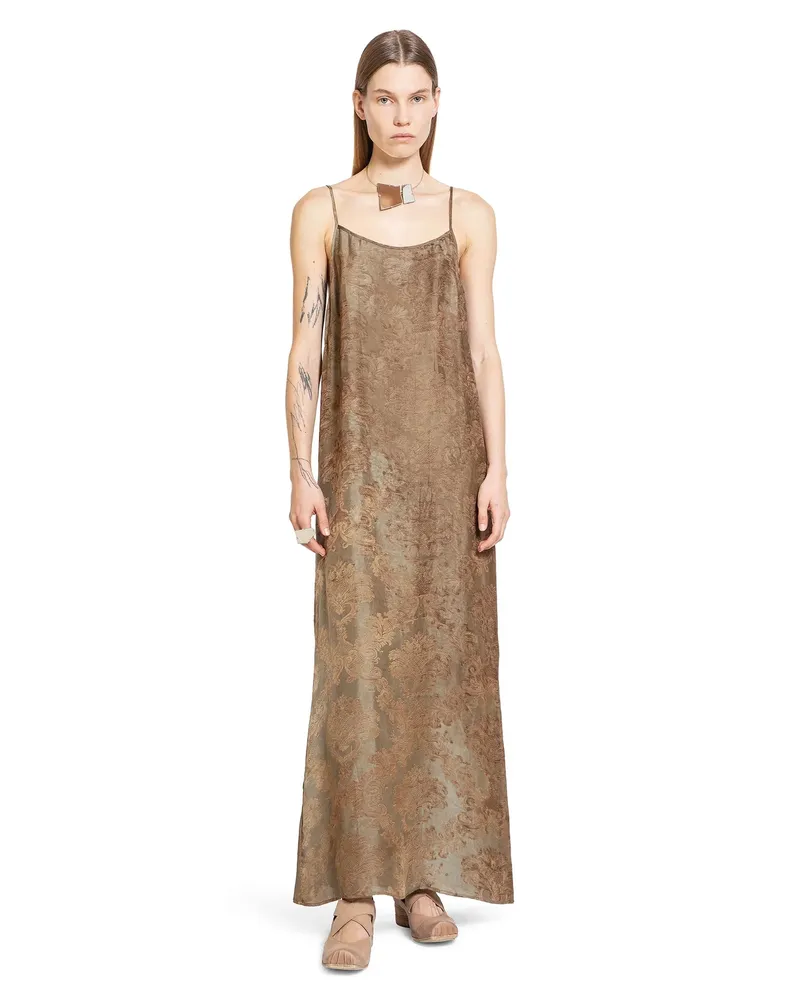 Uma Wang WOMAN BROWN DRESSES Brown
