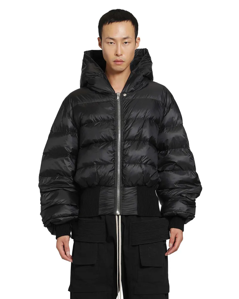 Rick Owens Tower Hooded JKT Black