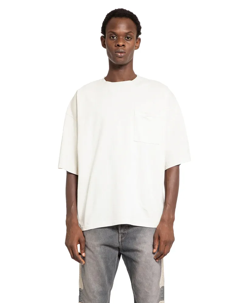 KAPITAL Jersey 2tones big Pocket (bone) t-shirt Multicolor