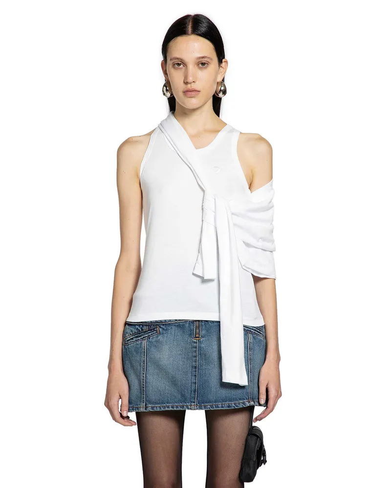 COPERNI Knotted Jersey Top White