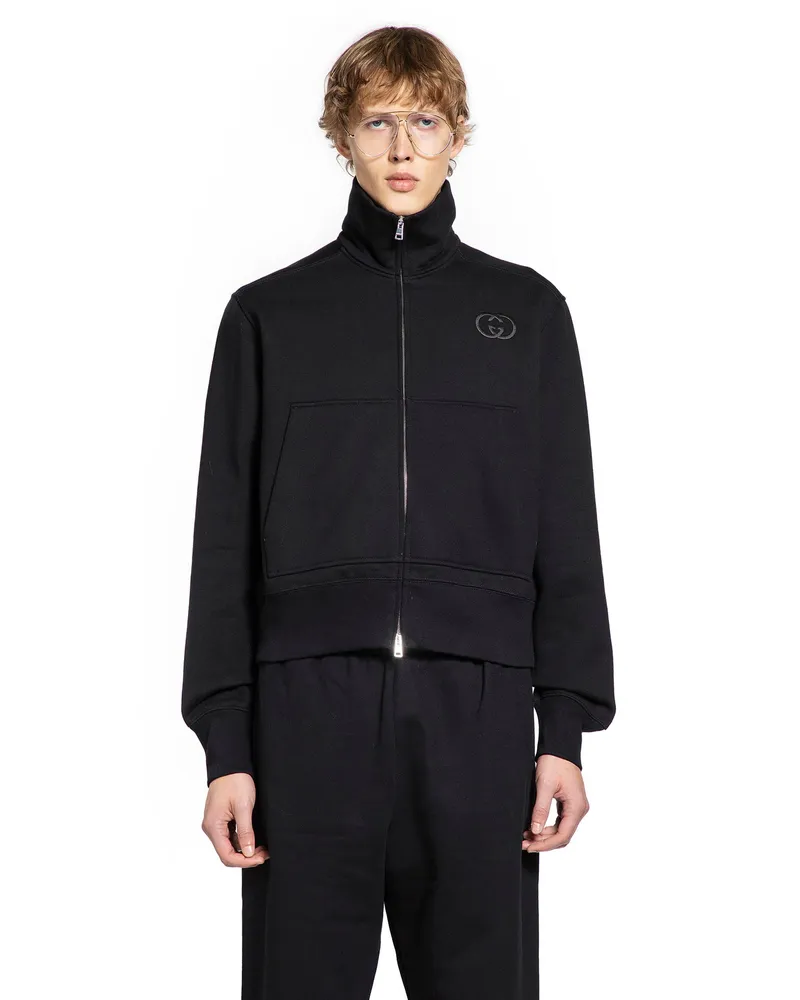 Gucci Jersey Sweatshirt Black