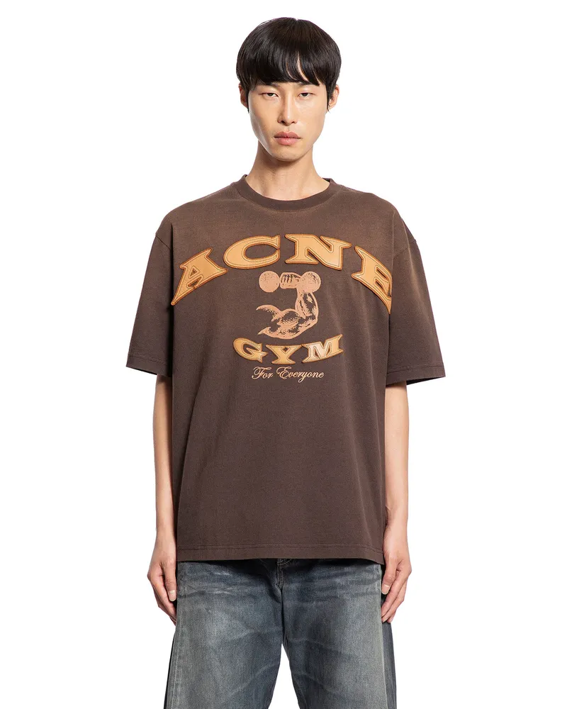 Acne Studios Acne Gym T-Shirt Brown