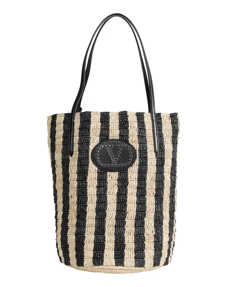 Valentino Garavani VLogo Small Bucket Bag Beige