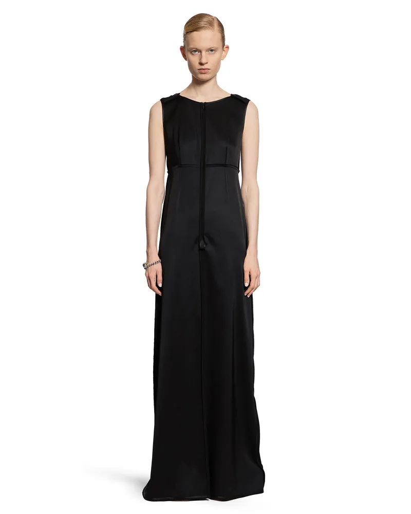 Maison Margiela Silk Maxi Dress Black