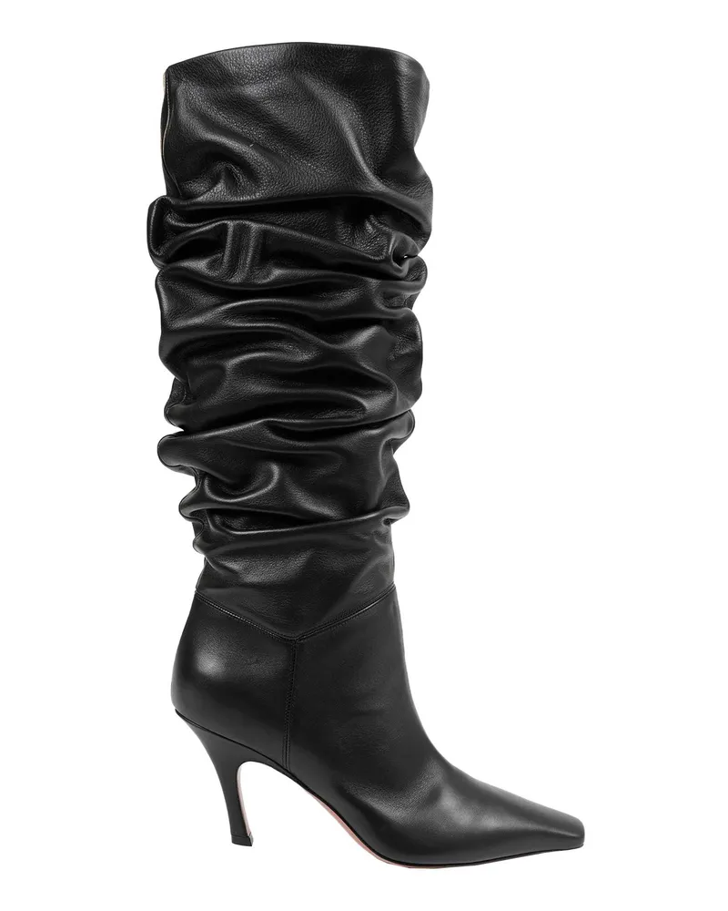 Amina Muaddi Jamie Slouch Boots 80 Black