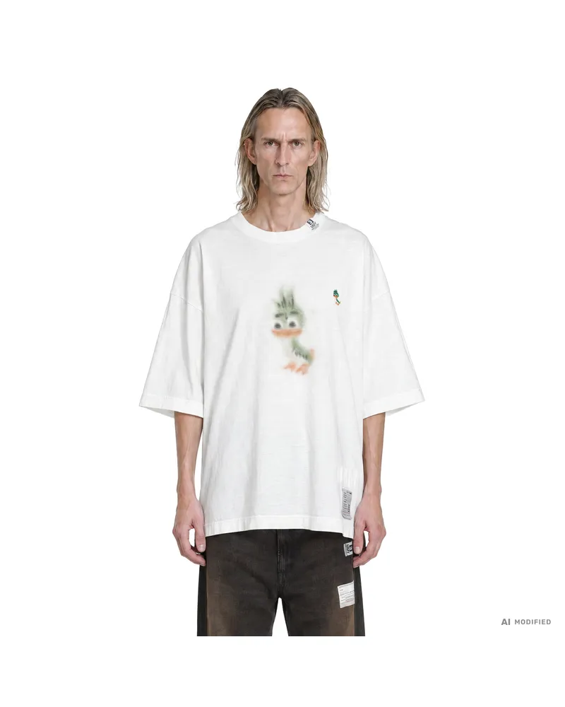 MIHARAYASUHIRO Leon Printed Tee White